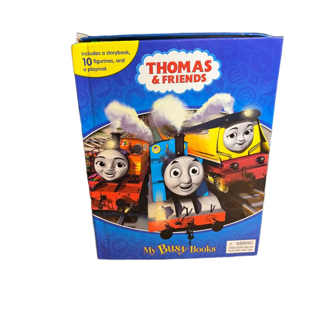 Thomas & Friends My Busy Books Storybook 10 Figurines and Playmat Set Phidal